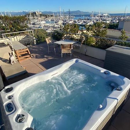 Penthouse Vue Mer Avec Rooftop,Jacuzzi,Et Parking Prive Antibes Luaran gambar
