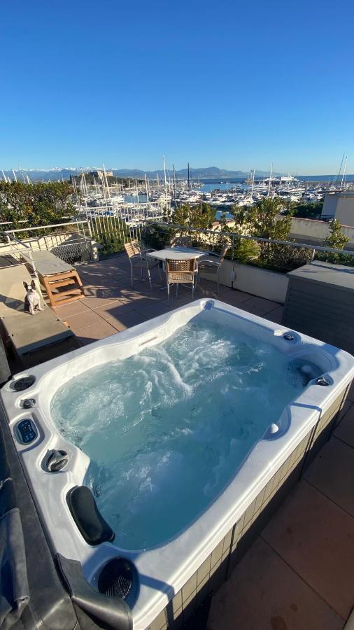 Penthouse Vue Mer Avec Rooftop,Jacuzzi,Et Parking Prive Antibes Luaran gambar